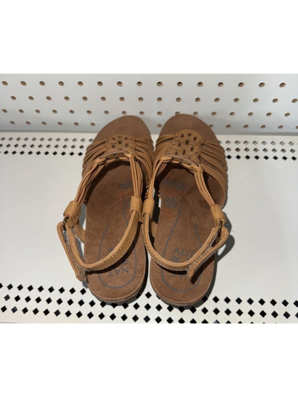 Naturalizer Tribe Womens Slingback Wedge Strappy Sandals Slides Size 10 M Brown - Picture 2 of 9